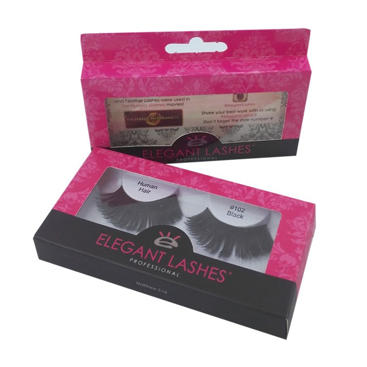 Recycled Custom Logo Eyelashes Cardbaord Box With