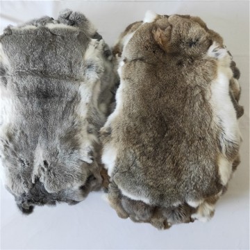 100% genuine natural shaped real rabbit fur mat rabbit fur rug