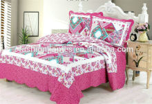 Cheap quilted quilt sets/cute bed sheet set