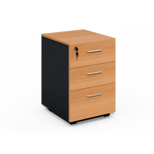Factory Direct Beech Wood Three-Drawer Storage Filing Cabinet