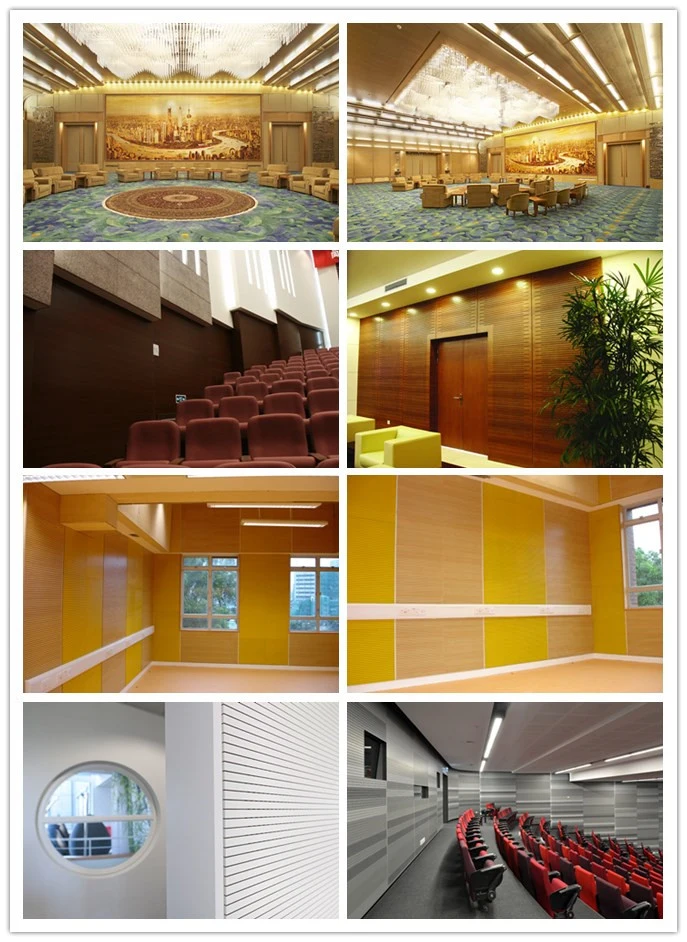 Sound Absorption and E1 Grade Eco-Friendly Wood Timber Acoustic Panel