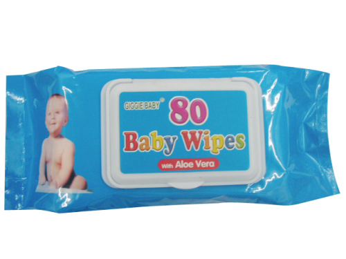 80 PCS Baby Wet Wipes with Lid