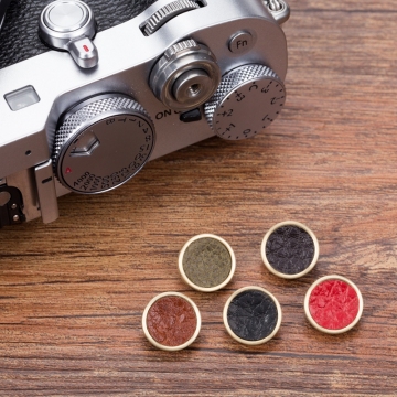 LXH 2019 New Retro Brass+Leather Camera Soft Shutter Release Button for Fujifilm Fuji XT20 X100F X-T2 X100T X-T10 X20 X-Pro2