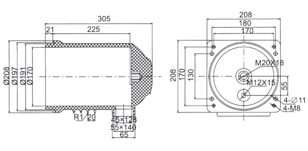 LY104 12KV 1600-2000A Medium voltage Epoxy Resin Contact Box insulator for Indoor HV switchgear