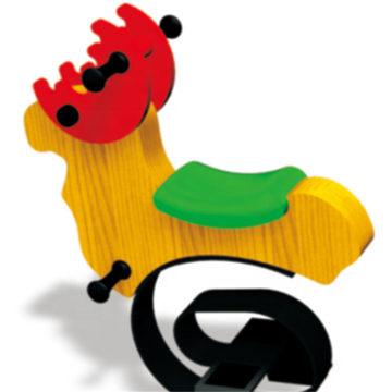 Hot Sale Playground Equipment: Spring Kiddy Rider PE Board Horse Cartoon Toy