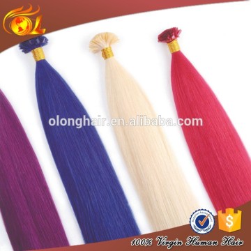 Fusion stick hair extension keratin cold fusion extension ombre color hair extensions