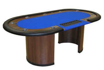 Professional Texas Holdem Poker Table with Dealer Bottom