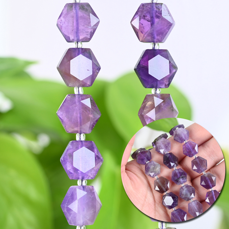 Faceted Natural Crystal Beads
