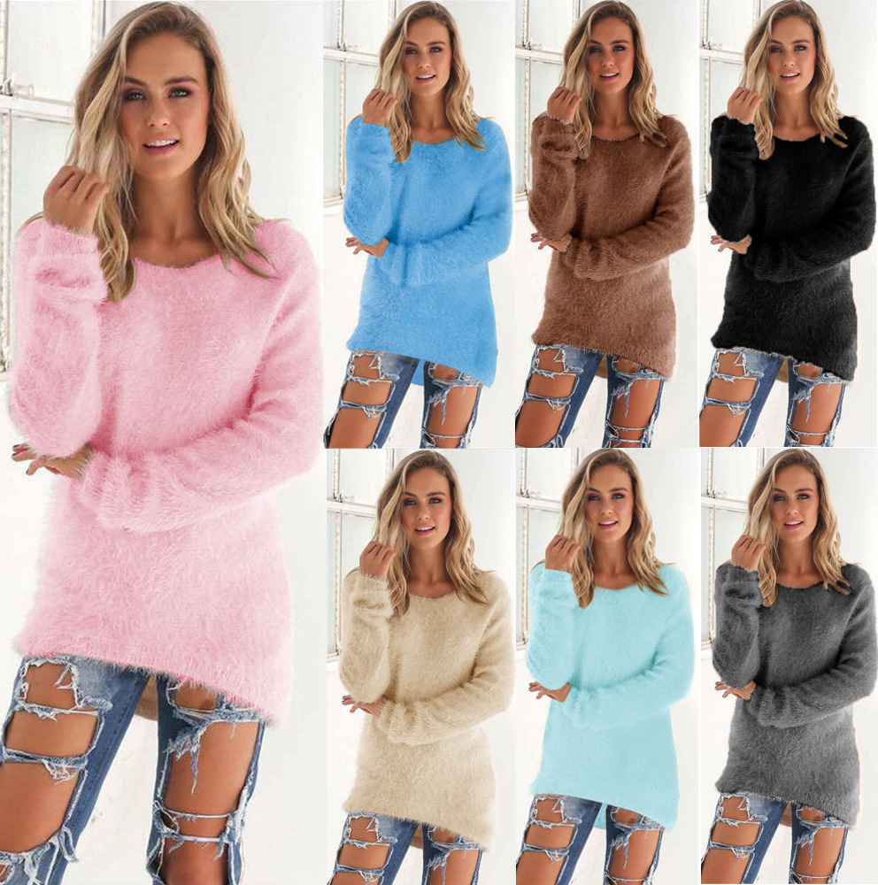 2019 Explosion in Spring, Autumn and Winter for Fashion Pure Long Sleeve Woman's Sweater Top