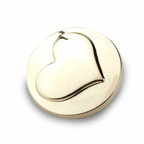 Heart Shape Metal Sweater Garment Buttons