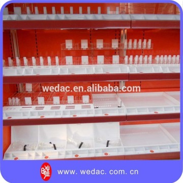 Cosmetic display shelves for retail stores
