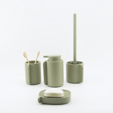 Green Bathing Set Resin Bottle