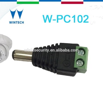 Male DC connector for cctv camera/ahd camera