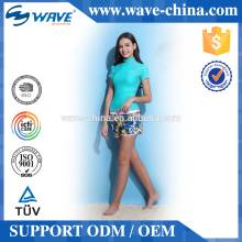 Women Short Sleeve Rash Guard Lycra Rashguard Manufacturer
