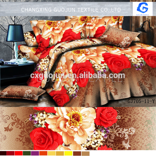 100% polyester 3pcs 3D bedding set