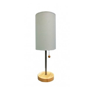 Western White Indoor Table Lamp with Fabric Shade for Room (JG-TL029)