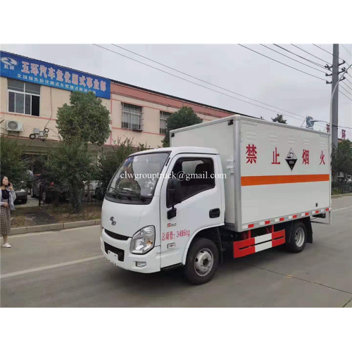 4x2 penghantaran Cargo Van Truck untuk barang berbahaya