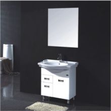 Hot Sell White PVC bathroom Vanities With Tops