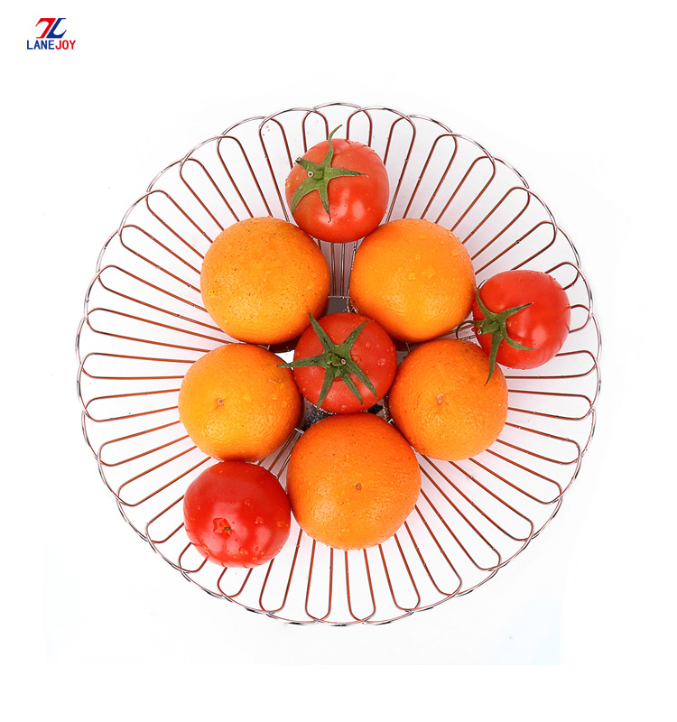 Bakul Penyimpanan Buah Dapur Logam Stainless Steel Wire