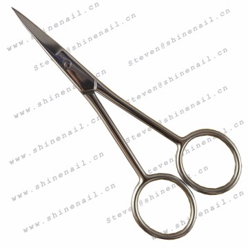 stainless steel moustache scissors makeup scissors eyebrow scissors