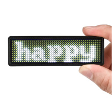 Rechargeable Wireless Bluetooth LED Badge: Scrolling Text Display Magnet Name Badge