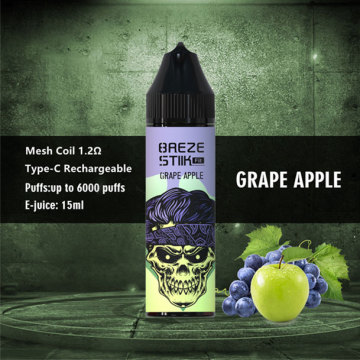 BREZE STIIK FIT 6000puffs Baies mixtes Vape jetable