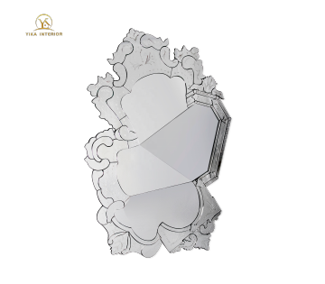 Silver Venice Mirror - Contemporary European Design Wall Decor