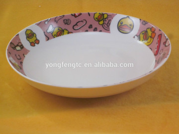 YF13082 ceramic plate round shape dinner plate