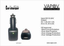 CE approved 2.4A Single  USB car charger for iPhone6 iPad A