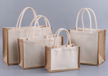 Blank splicing jute bag