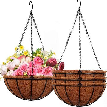 Degradable Thick Round Coconut Coir Flower Pots for Plants