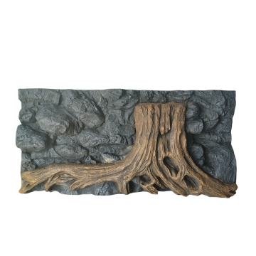 Painel de fundo em forma de raiz de árvore realista