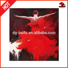 spanish flamenco woman dancer nude oil painting