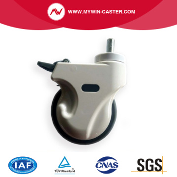 Super Sound-off Flexible Medical Caster with brake