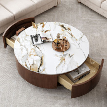 Rustic Round Coffee Table