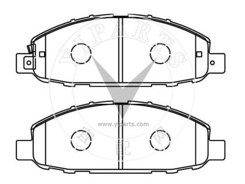 High quality warranty 41060-VW085 D1253 Nissan caravan urvan E25 brake pads