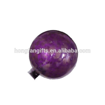 purple glass gazing ball ornament