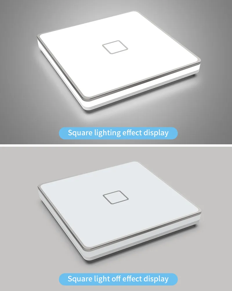 Sleek Square LED Ceiling Light for Modern Bedroom Decor