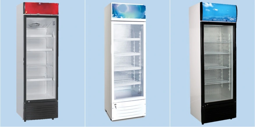 218L-368L Single Glass Door Display Chiller Showcase