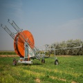 Water hose reel irrigation system boom models