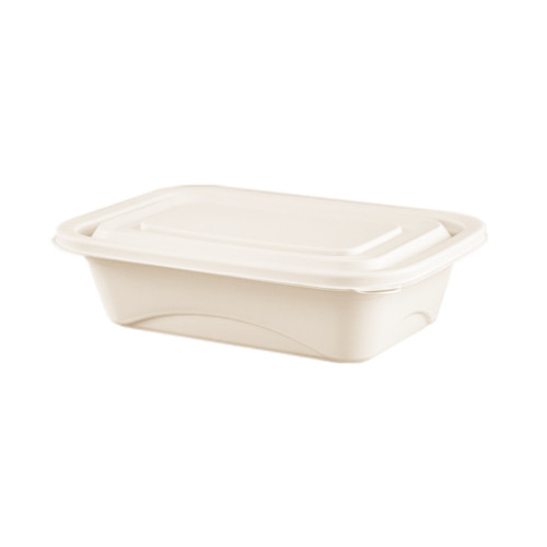 380ml Corn Starch Square Container with Lid