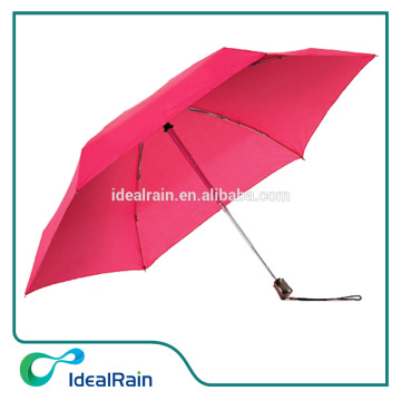 Pink 5 fold auto open closed umbrella