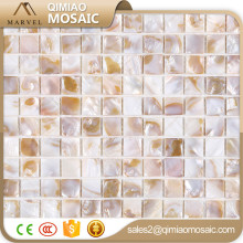 Building Materials Prices 20x20 mm Square Artifical Shell Mosaic Tiles