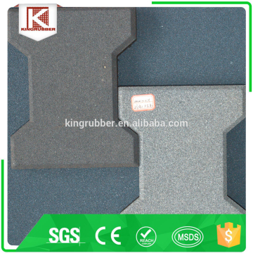 rubber paver patio tile specially designed for easy handling and installation