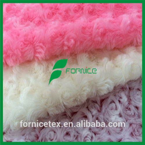 China manufacturer USA flowers swirl patterned plush fabric felt