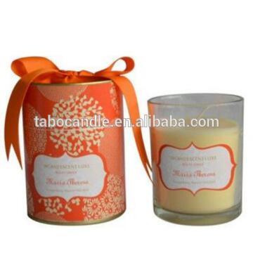 essential oils scented Glass Candle