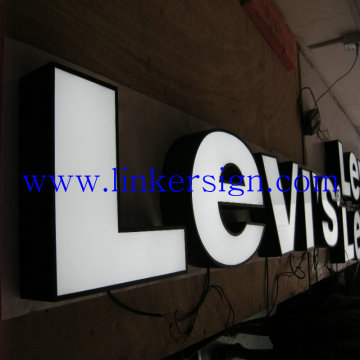 energy saving led letter facelit sign