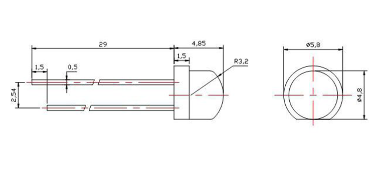 5mm led - straw hat size