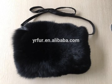 YR785C Winter warm fox fur hand warmer