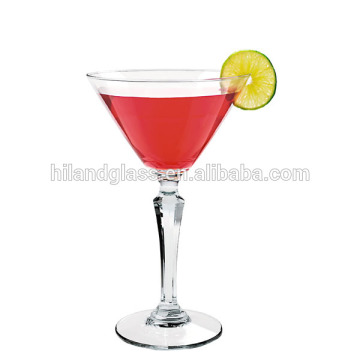 Thick crust lighted martini glass